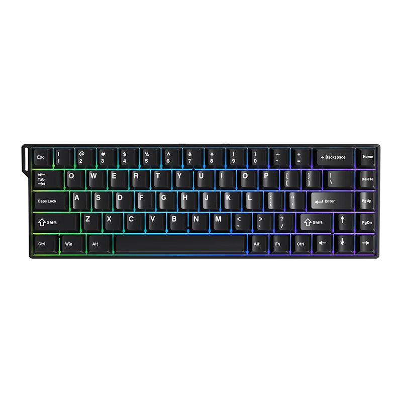 AJAZZ AK680V2 Magnetic Axis Customizable RGB Gaming Keyboard 8K Report Rate RT0.01 Valorant 68-Key Black Ice Island Switch