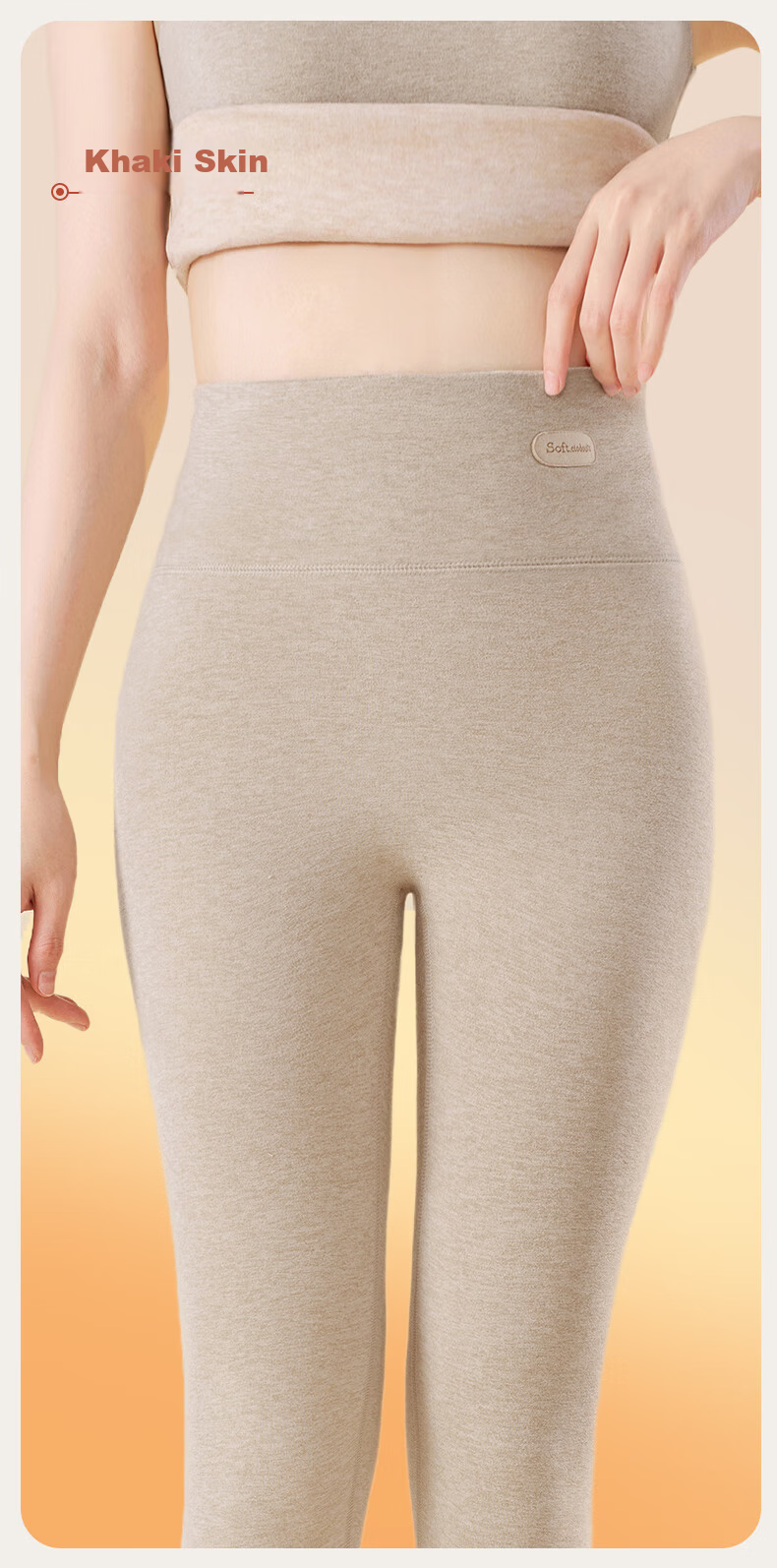 MiiOW Women's Thermal Pants Thickened Cashmere Silk Autumn Winter Wearable Heating Black 2025 New Model 13