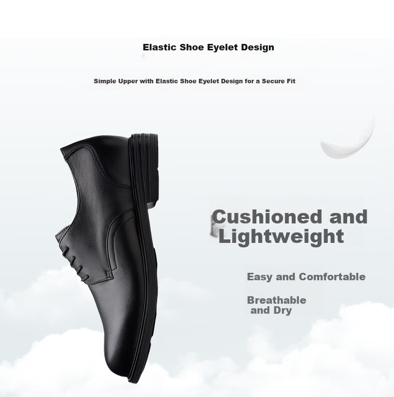 Clarks Cenzon Series New Men's Business Commuter British Style Height Increasing Derby Dress Shoes 5