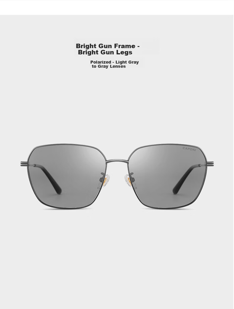 CAPONI Color-Changing Polarized Sunglasses for Men HUD Display Night and Day Driving UV Protection 7