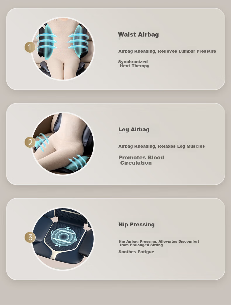 CLORIS S18 German Full-Body Massage Mat Recliner 4D Mechanical Neck and Waist Massager Car Massage Cushion with Heat Therapy Mother's Day Gift for Mom 12