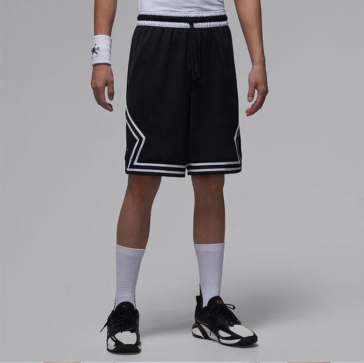Jordan Men's Summer New Basketball Loose Casual Shorts IF5833-011 Black XL 2