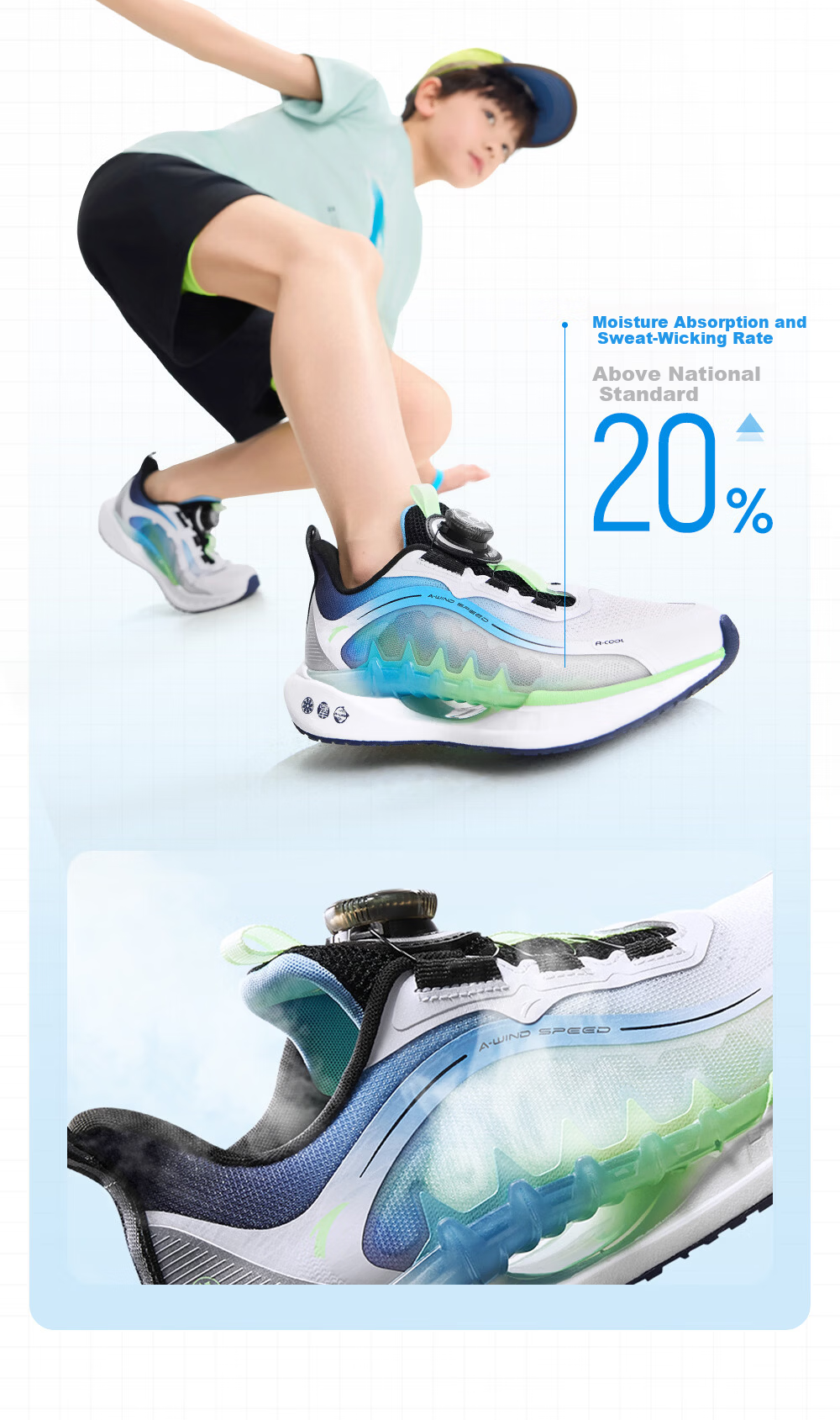 ANTA Kids Sports Running Shoes 2026 Summer Chasing Wind 8PRO Boys and Girls Professional Running Shoes 312625537R 8