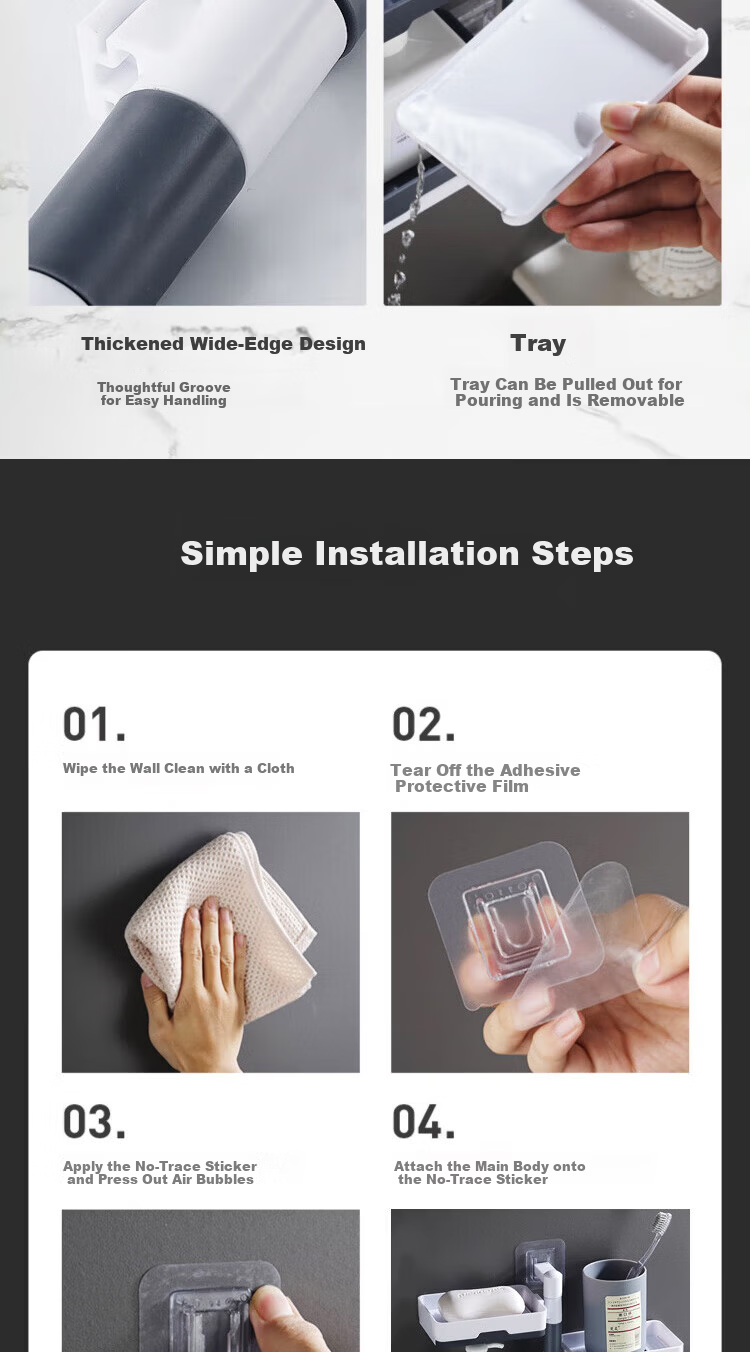 Jiashigao Travel Soap Dish, Toiletry Draining Convenient Soap Storage Box with Lid, Portable Sealed Dustproof Waterproof Draining Anti-Softening for Student Dormitory Back-To Seaso 11