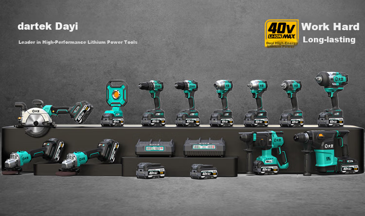 Dayi 40V Cordless Impact Electric Drill 65i Multi-Function Hammer Drill Wall Drilling Handgun Drill 13