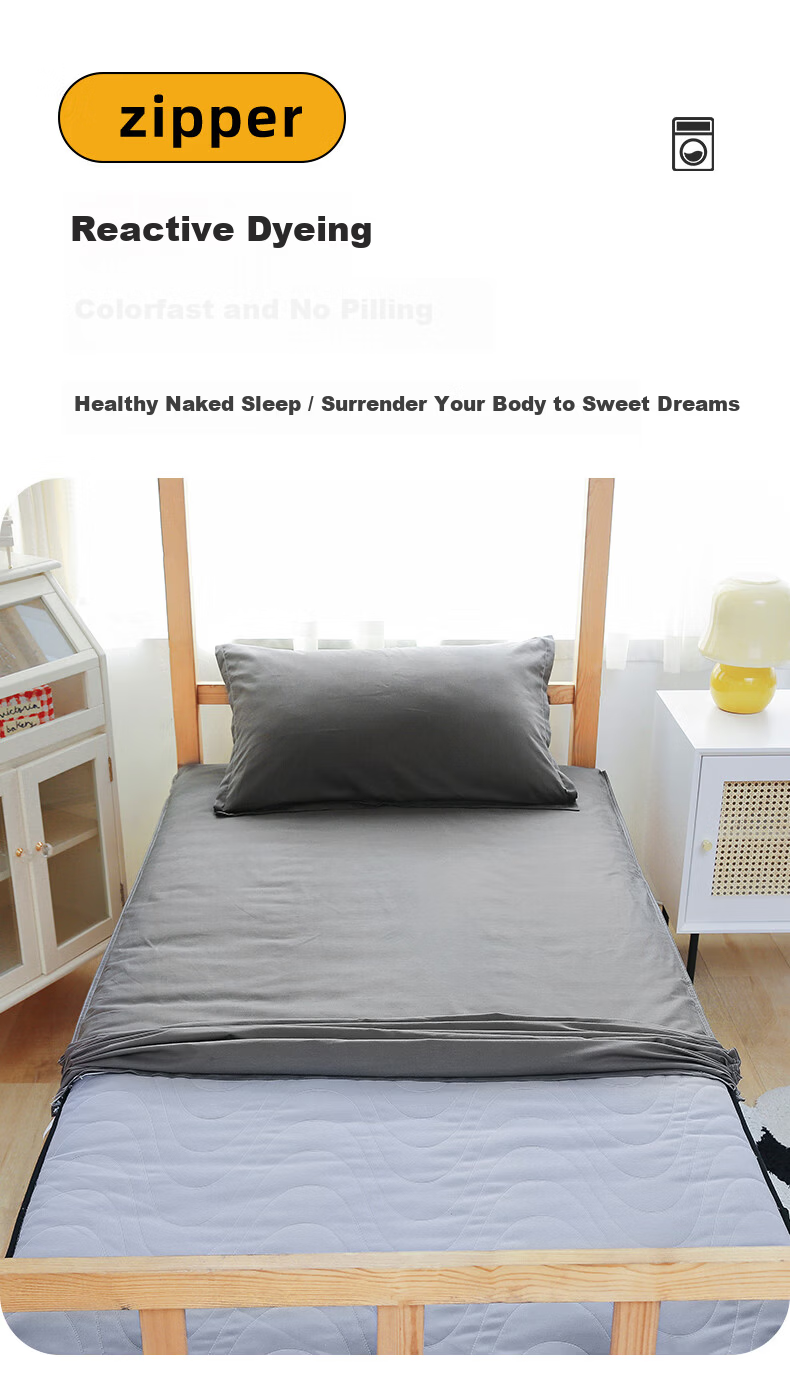 Yunjin Dormitory Mattress Protector Pure Cotton Fitted Sheet Full Coverage Mattress Cover Student Mattress Pad 90*200cm Premium Gray 9