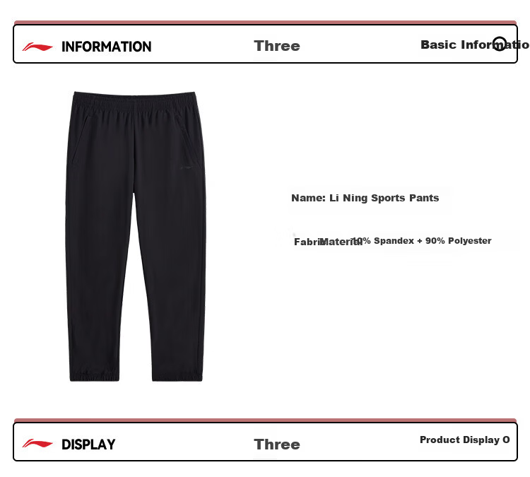 LI-NING Women's Breathable Quick-Dry Lightweight Running Pants with Shiny Logo, Casual Jogger Sweatpants 14