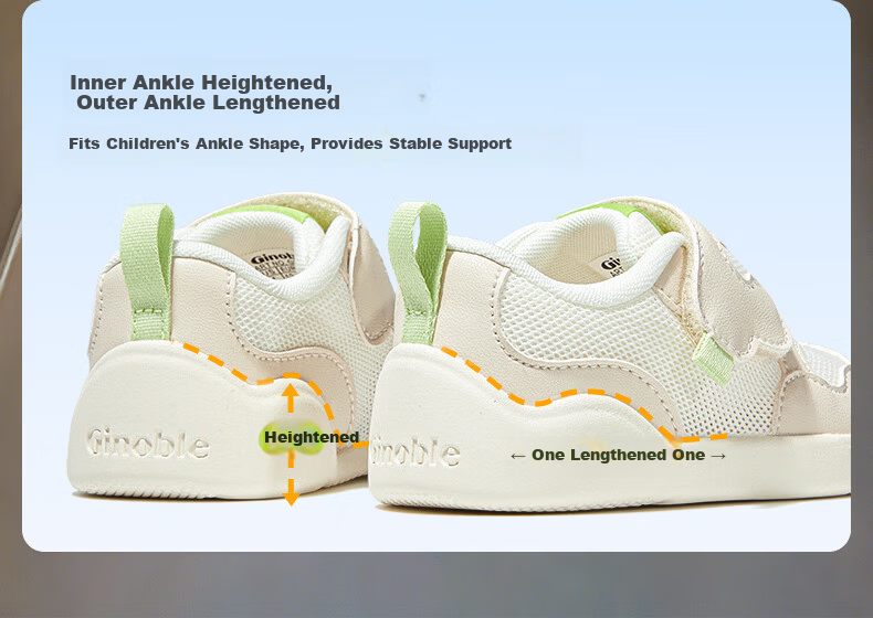 Ginoble Breathable Mesh Shoes Toddler Walking Shoes 2026 Summer Edition 0-1 Year Old Unisex Baby Walking Shoes GB2572 Beige 5