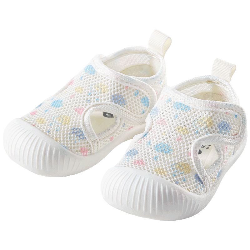 October Crystal Baby Shoes Toddler Walking Shoes Summer Mesh Floor Non-Slip Boys Girls Pre-Walking Shoes