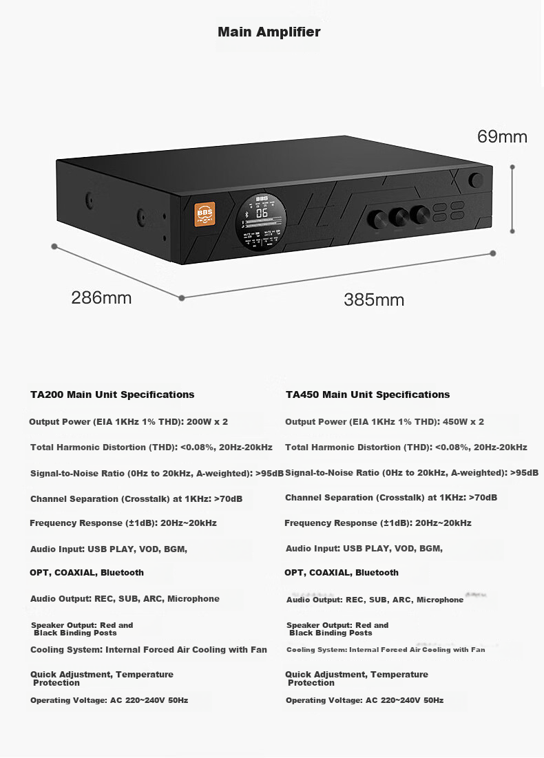 JBL Pasion8 Professional Home KTV Sound System Karaoke Speaker Set Full KTV Equipment 12