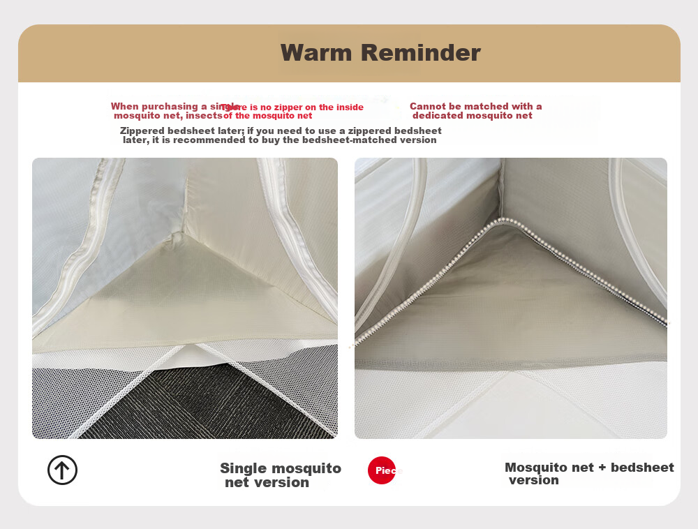 Wanya V2max Anti-Fall Mosquito Net for Children and Babies, Integrated Full-Coverage Bottom with Zipper, 1.8*2.0m + 1 Bed Sheet 2