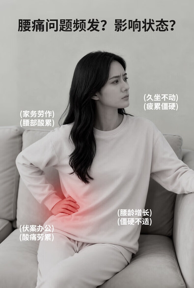 Ai Professor Full-Automatic Waist Massager Kneading Lumbar Support Spine Back Pulse Heat Vibration Relief for Lumbar Disc Herniation and Muscle Strain Gift for Parents Elderly Men and Women 2