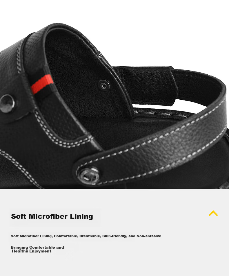 HLA Sandals, Outdoor Beach Men's Casual Slippers HAALXM2EBH149, Black, Size 39 15