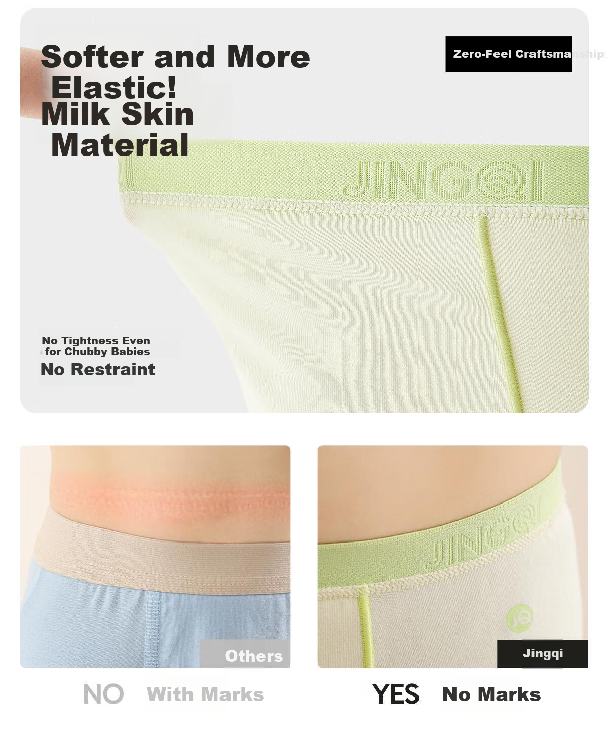 JOYNCLEON Kids Boys Girls Antibacterial Sweat-Absorbent Long-Staple Cotton Boxer Shorts 4-Pack jyf151191 6