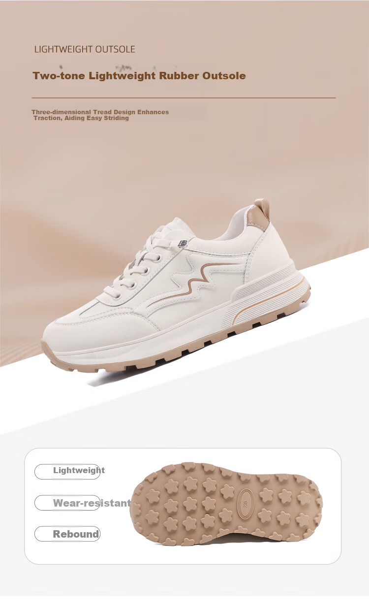 Red Dragonfly Women's Breathable Low-Cut Slip-On White Sneakers Lightweight Soft Sole Durable Casual Shoes EXB351081 Beige Size 40 6