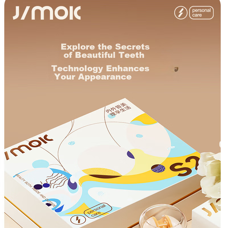 JIMOK German Portable Oral Irrigator Dental Cleaner Efficient Non-Bleeding Orthodontic Special Women's Day Gift S2 Gradient Pink 31