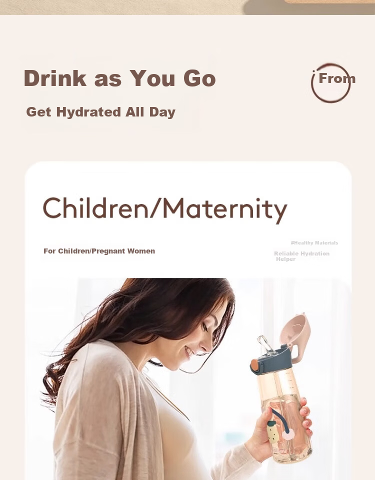 BABLOV Maternity Straw Cup PPSU Baby Water Bottle High Temperature Resistant Leak-Proof Cup for Children School Use 16