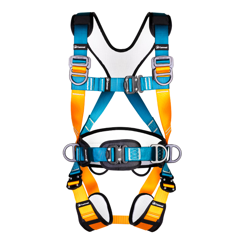 Kanle National Standard Five-Point Safety Harness, Fall Protection Lanyard for High-Altitude Work, Outdoor Rescue, And Air Conditioning Installatio