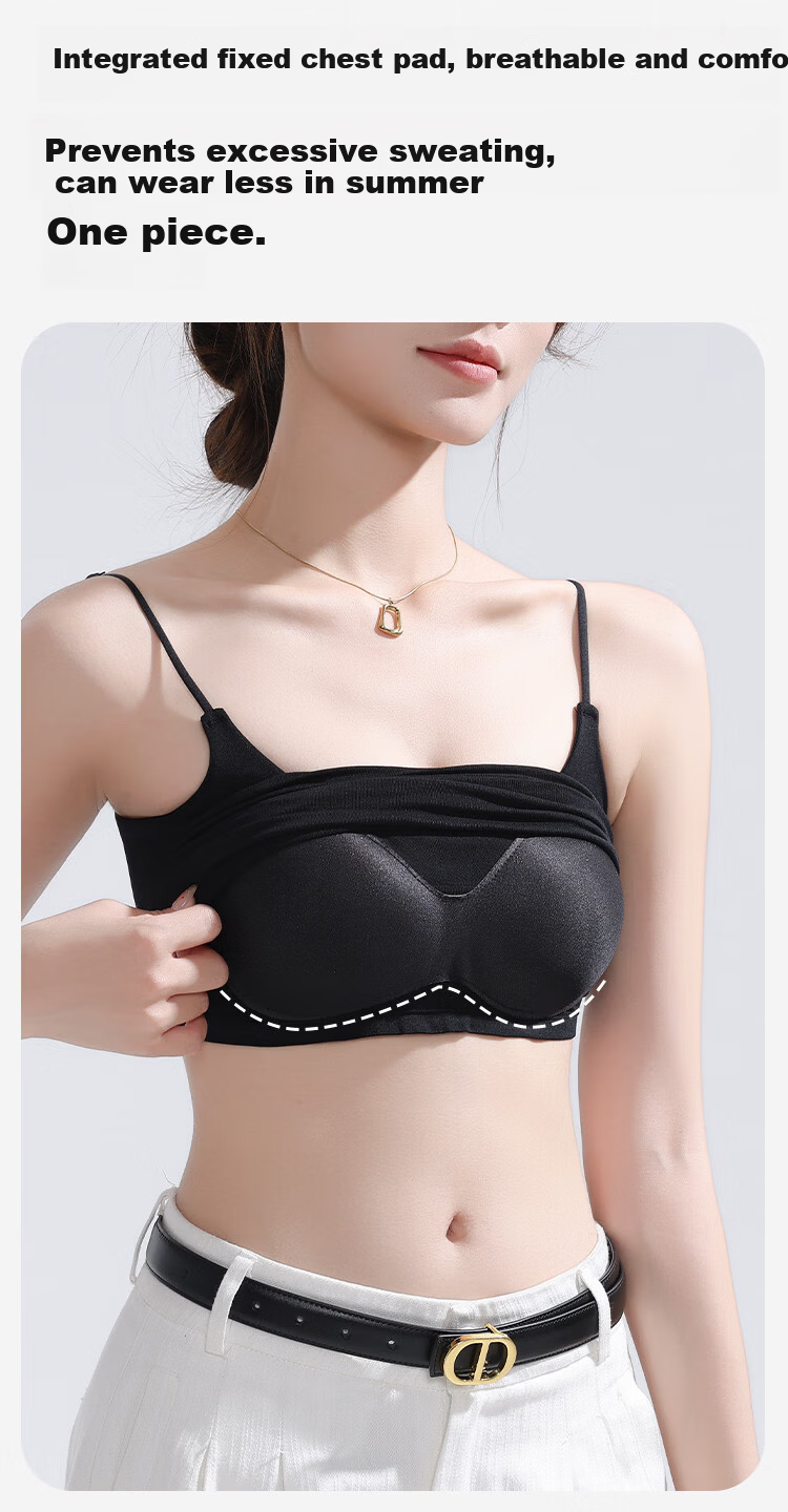 Urban Beauty [No Bra Needed] Padded Camisole Tank Top for Women, Stylish Outerwear and Innerwear, Beautiful Back Bra Underwear 6