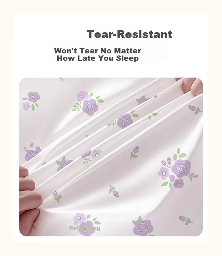 Chuyisheng Disposable 4-Piece Bedding Set - Duvet Cover, Bed Sheet, Pillowcase, Thickened Hotel-Grade, Travel Use, Cotton-Feel, Class A 6