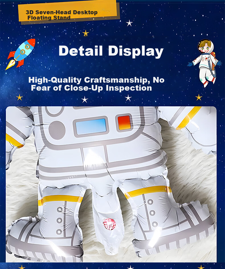 Domeyi Birthday Scene Decoration Boy Birthday Balloon Props Atmosphere Setup Kids Party Decor Space Table Floating 7