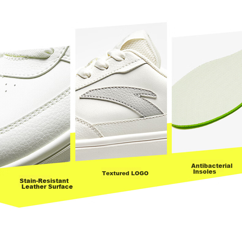 Anta Light Step V2 Lightweight Soft and Elastic Men's Sneakers Summer Breathable Couple's White Shoes Thick Sole Durable Height Increasing Casual Shoes 3