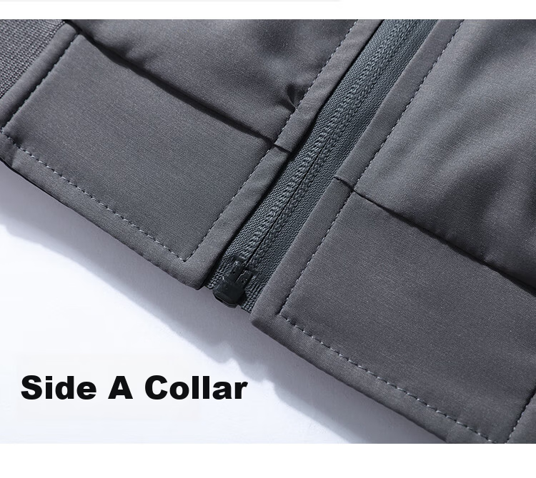 RED DRAGONFLY Men's Autumn Winter Business Commuter Stand Collar Casual Windproof Reversible Jacket Haze Blue 3XL 10