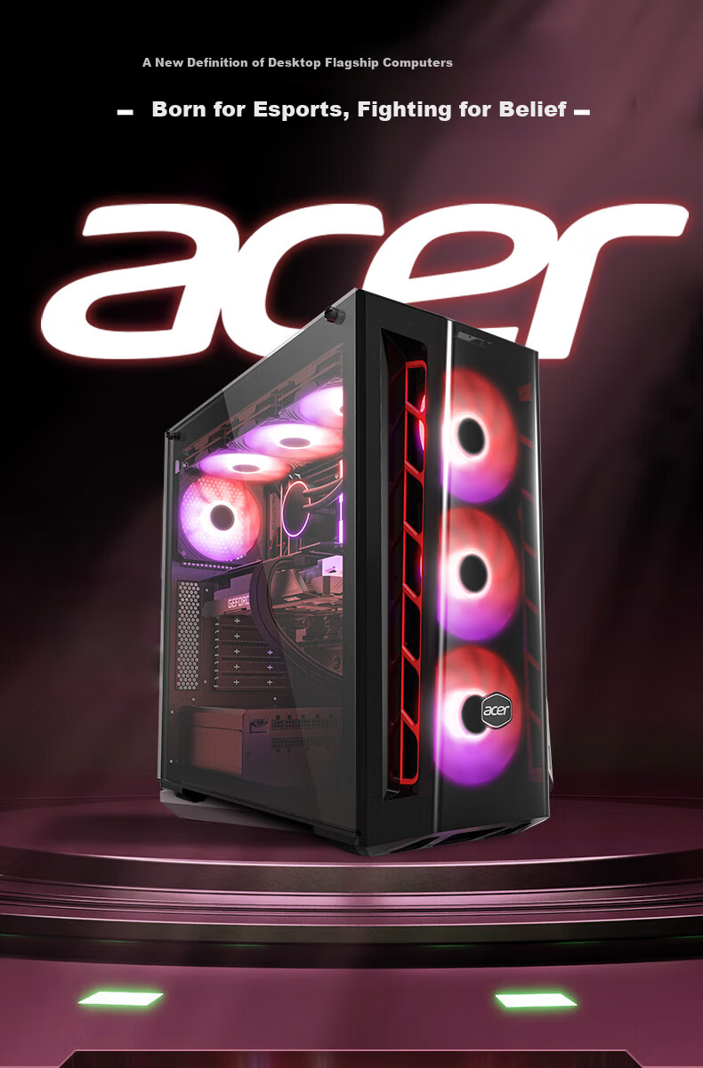 Acer Dark Knight: Dawn V7 Valorant 14th Gen Core I7 14650HX/32GB/1TB/RTX5060Ti 16G Gaming Desktop Computer 3