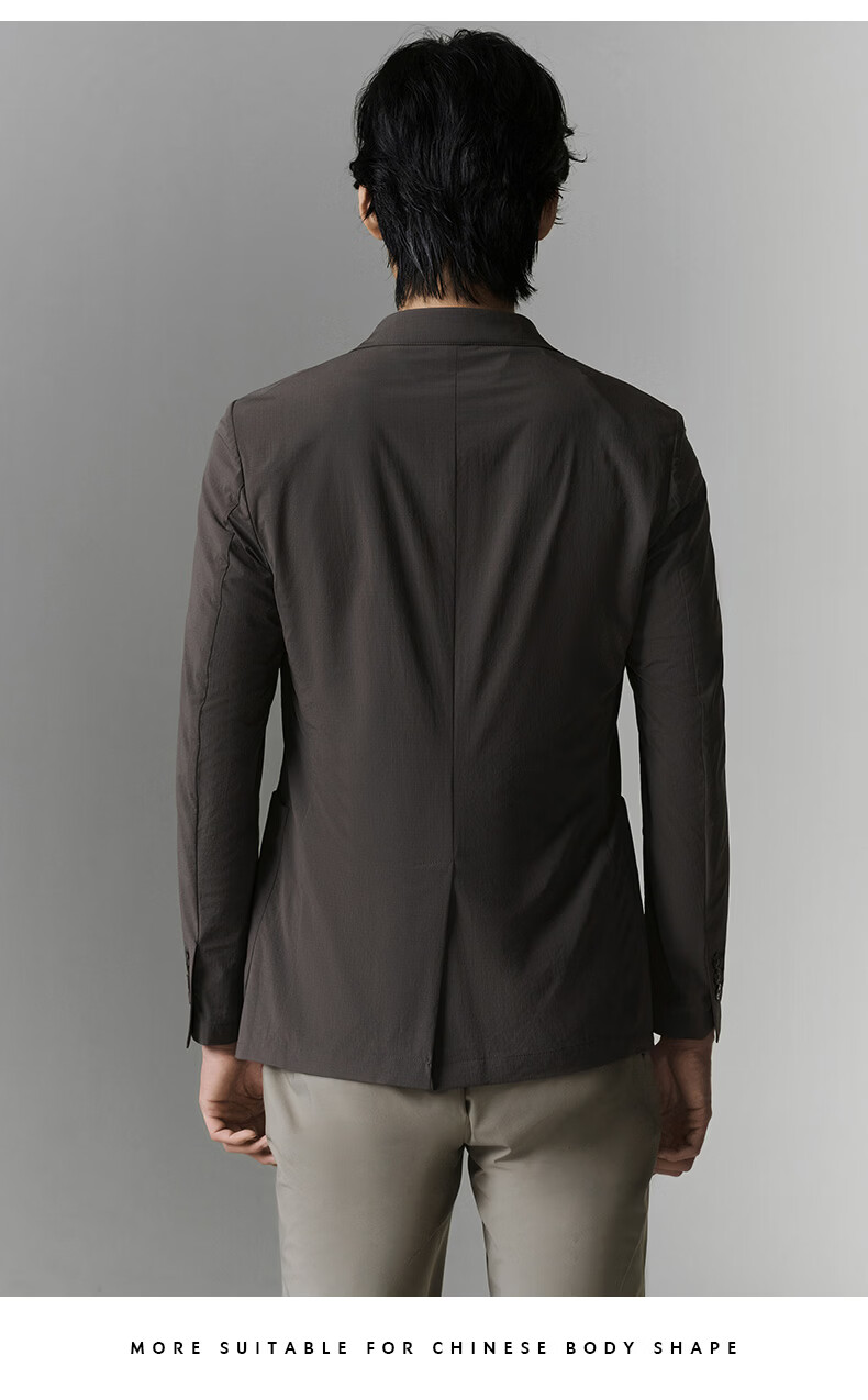 Baoxiniao Business Casual Men's Suit Jacket Sports Blazer ESU251702U111 Dark Brown Size 48 12