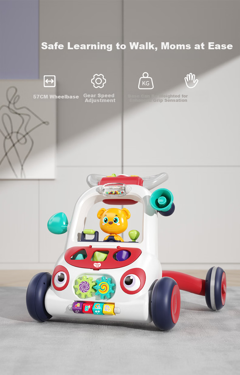 HUILE TOYS Infant Newborn Baby Walker Toy Toddler Boys Girls Birthday First Year Gift 13
