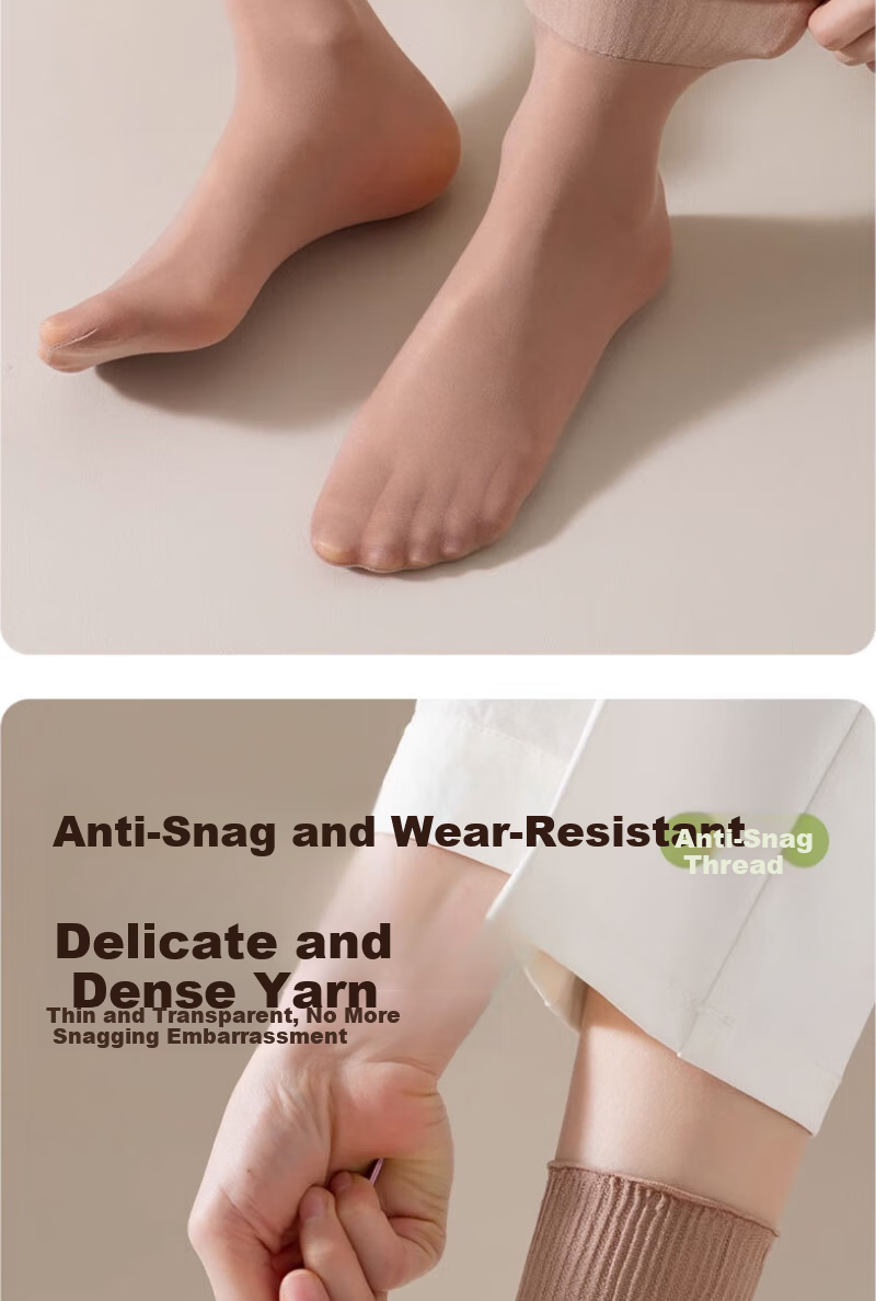 Cotton Full Women's Short Socks Non-Binding Summer Ultra-Thin Velvet Durable Anti-Snag 15 Pairs 4