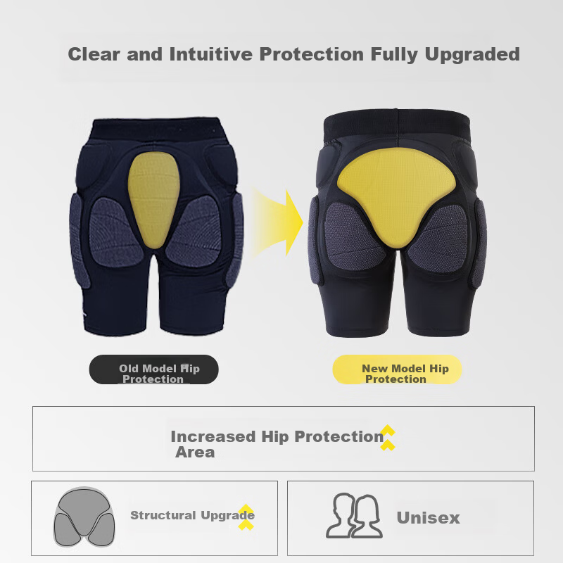 ANTSPRO XRD Material Hip Protection Unisex Ski Kevlar Guard [Unisex] XRD Hip Protector 2XL