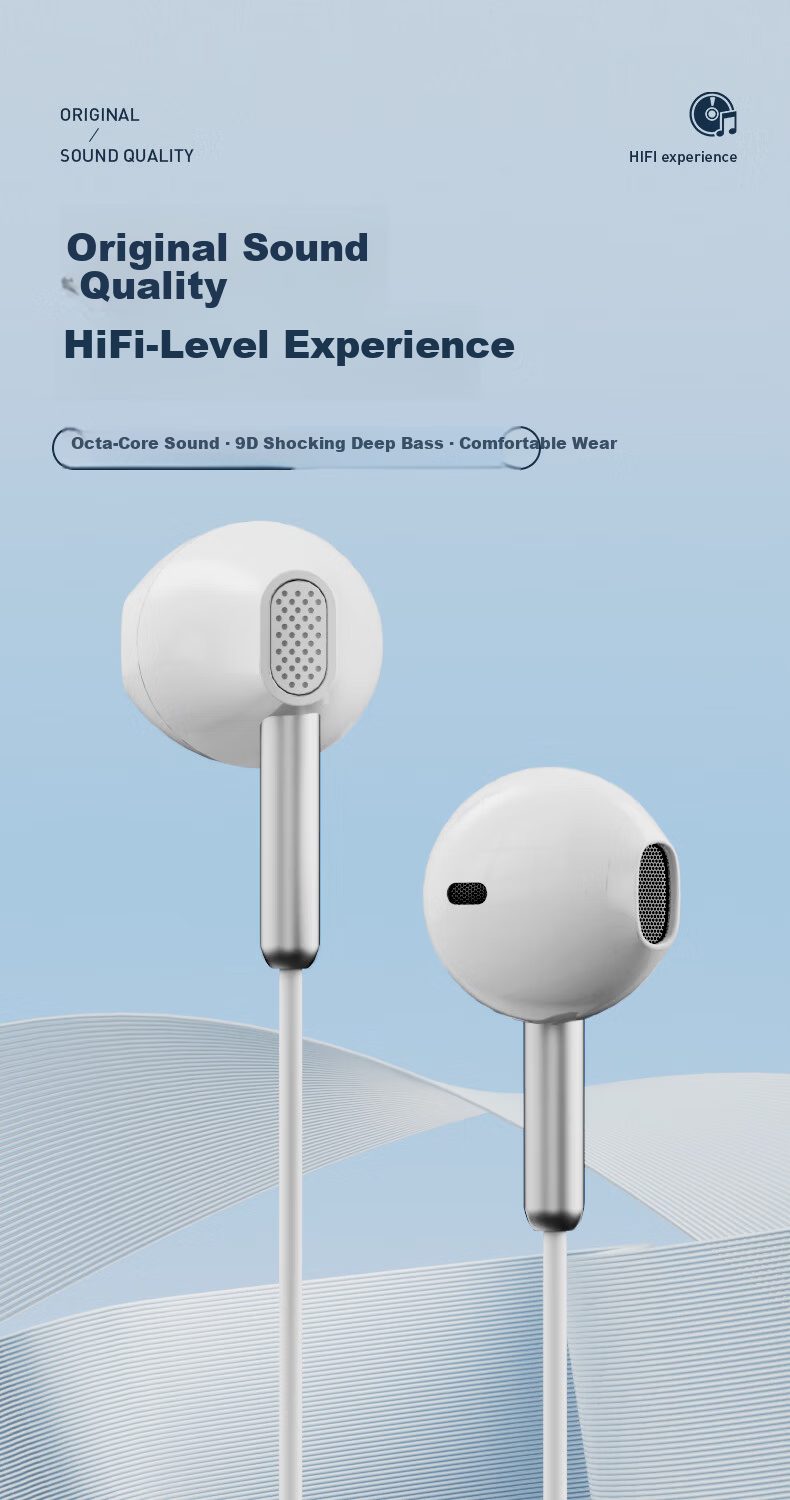 Lenovo Invests in Brand Yinengzhe Wired Headphones, Semi-In Earphones for Mobile Music And Karaoke, Compatible with Desktop Computers, Laptops And Smartphones, EY02 Type-C Black 1