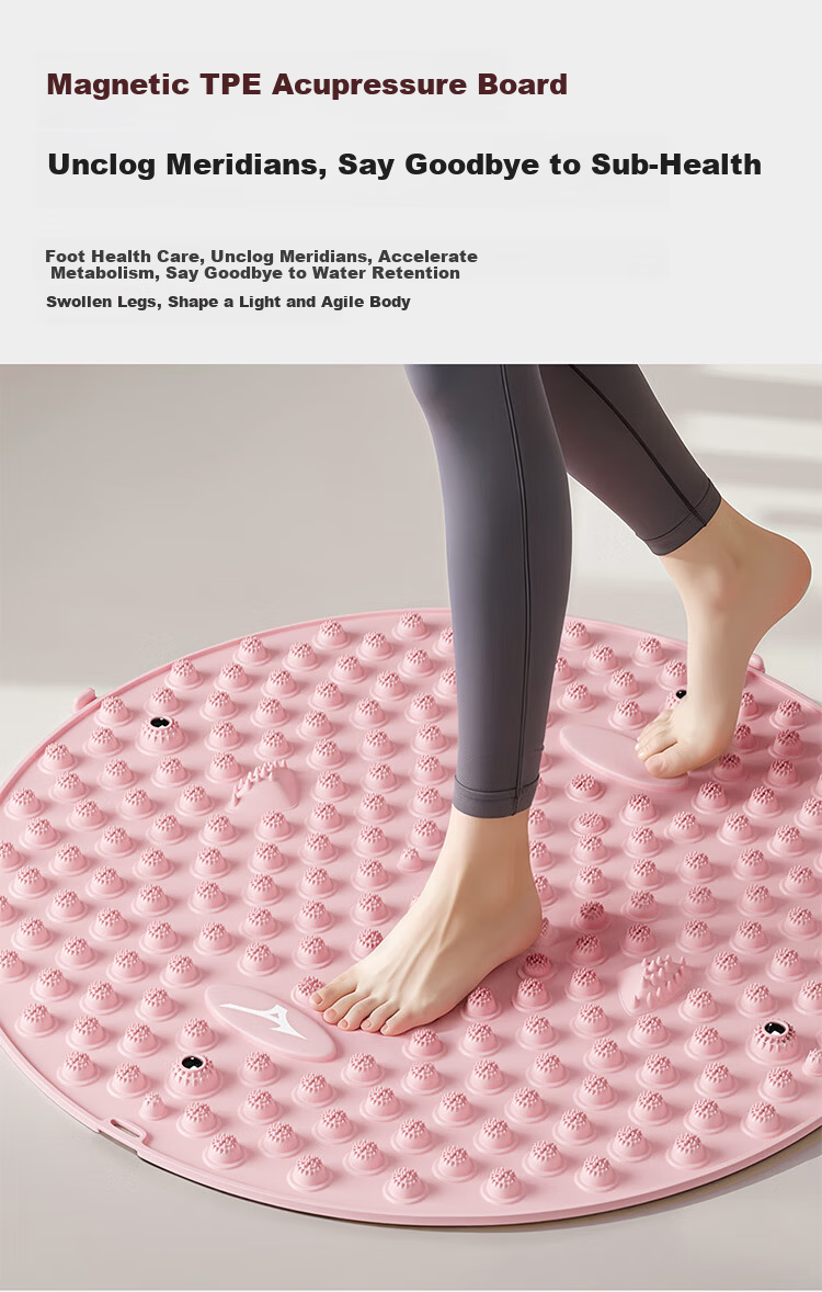MIZUNO Acupressure Foot Massage Pad Foot Mat Meridian Therapy Toe Pressure Board C502 Purple Small Size 2