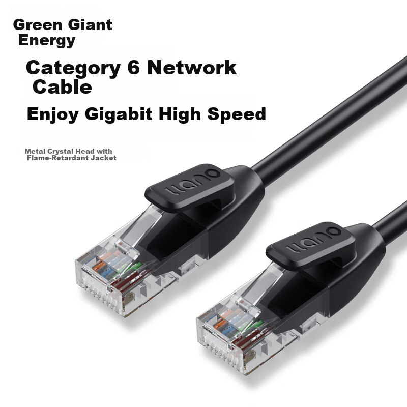 Llano Cat6 Ethernet Cable 1.5m Gigabit High-Speed Broadband Network Cable for Home Computer Laptop Router Surveillance Compatible Patch Cord