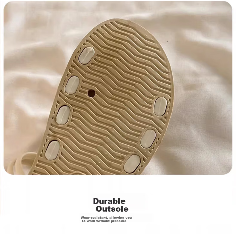 FOOTOPPO Women's Roman Sandals Flat Outdoor Slippers Beach Summer Non-Slip Soft Sole Sandals 9