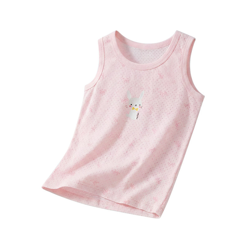 Xueqiman Girls' Cotton Vest A-Class Children's Underwear Summer Kids' Base Layer T-Shirt Sleeveless Top for Girls and Babies