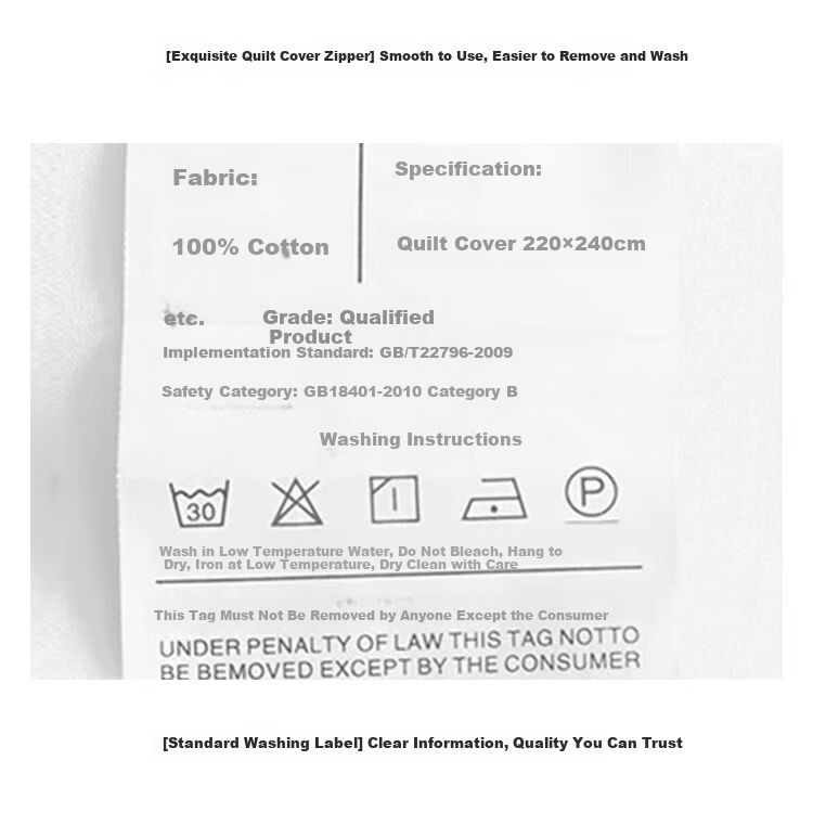 Ranpai Pure Cotton White Duvet Cover, Single Piece, 100% Cotton, Star-Rated Hotel Bedding, for 1.8m Bed, 220x240cm 10