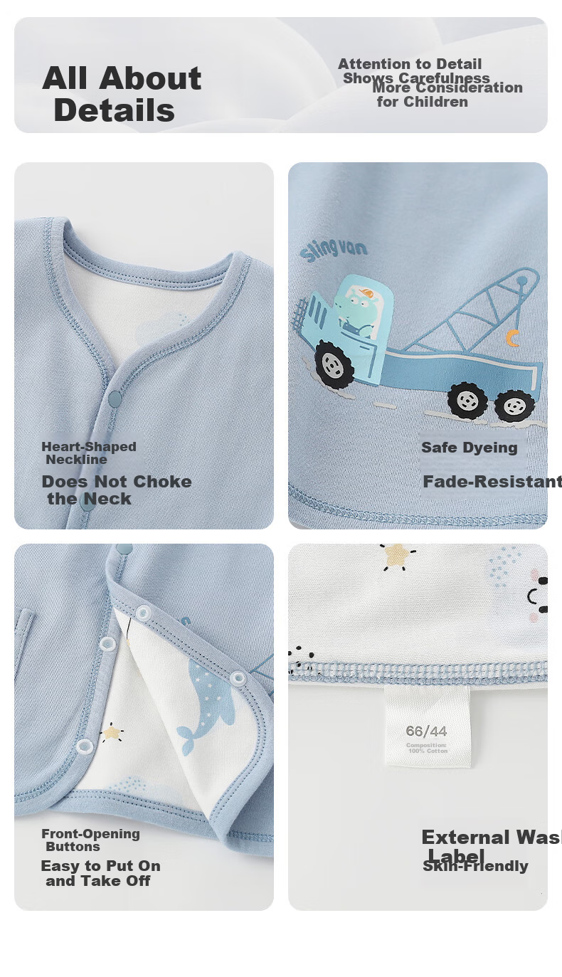 Shubeiyi Baby Clothes Children's Vest Reversible Waistcoat Infant Sleeveless Jacket Top for Boys And Girls Spring Autumn Warm Vest Blue 110 13