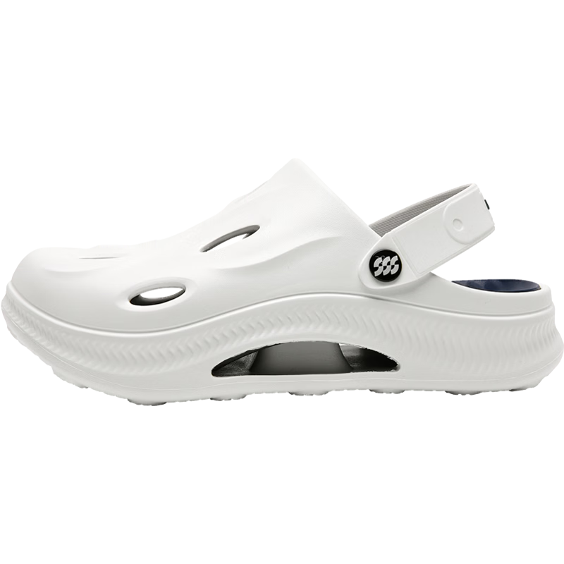HLA Men’s Casual Lightweight Dual-Wear Sandals Clogs HAALXM2FBK051 White Size 40/41