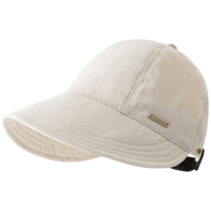 Langsha Women's Sun Protection Hat, Summer Baseball Cap with Wide Brim, Outdoor Quick-Dry Visor Cap, Black