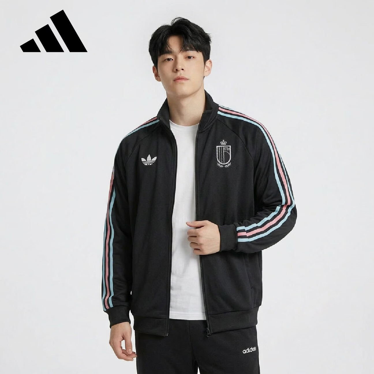 Adidas Men's Football Series RBFA OG TT Belgium Knit Jacket JZ2206 Black 2XL 2