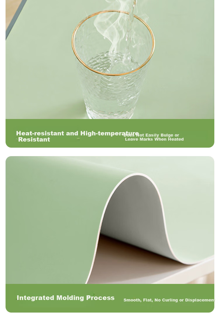 JD Jingzao Desk Mat Computer Desk Pad Desktop Protector Office Desk Mat Student Writing Pad Green Gray 60x120cm 20
