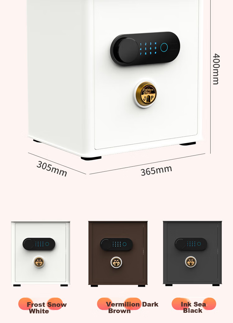Jincheng Home WiFi Smart Safe 40CM Mechanical Fingerprint Password Financial Office Commercial Security Box Anti-Theft Fixed Hidden Wardrobe Wall Safe 19