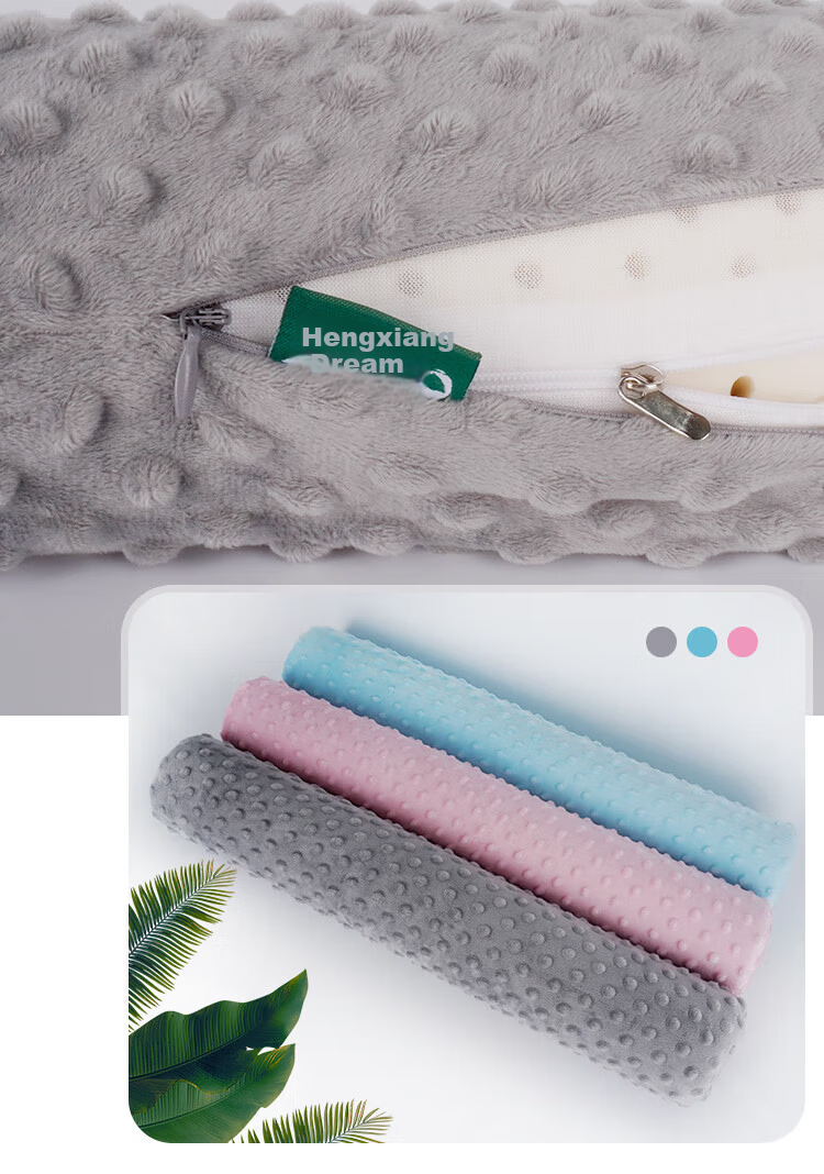Hengxiangmeng Cylindrical Neck Pillow, Latex Pillow for Sleeping, Flat Lying, Lumbar Support, Waist Cushion, Long Rectangular And Small Round Pillow 8