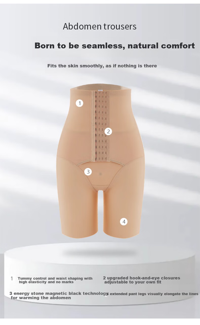 Langsha High Waist Tummy Control Pants Spring Summer New Strong Abdomen Slimming Hip Lift Postpartum Shaping Waist Cincher Women's Underwear 3