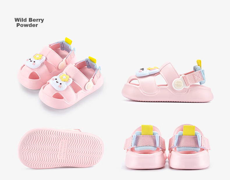 Balabala Kids Slippers Boys Summer Toddler Girls Closed-Toe Home Shoes Outdoor Baby Clog Sandals Children Cool Slippers 8