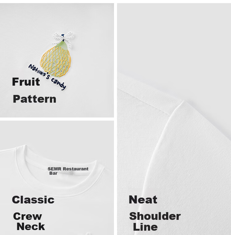 Semir Cooling Short Sleeve T-Shirt Women Summer Short Embroidered Antibacterial Moisture-Wicking Quick-Dry 2026 Clothing 109326100020 5