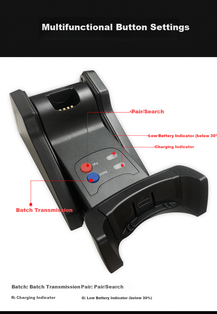 Newland NLS-HR15-BT 1D Wireless Barcode Scanner Warehouse Express Scan Gun Automatic Storage Handheld Scanner 10