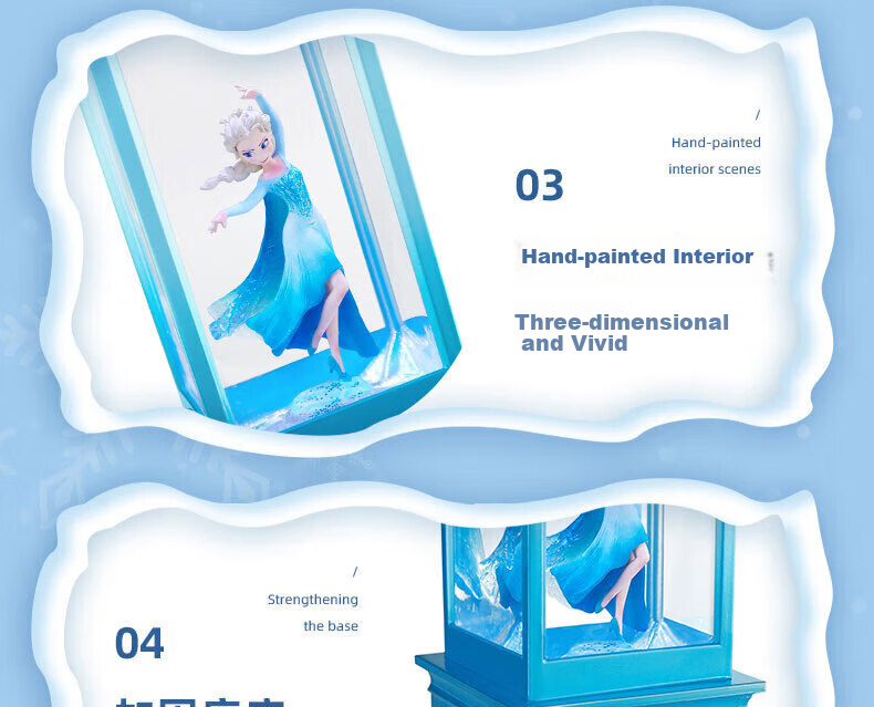 Disney Frozen Elsa Princess Music Box Crystal Ball Wind Lamp Birthday Gift for 10-Year-Old Girls 20